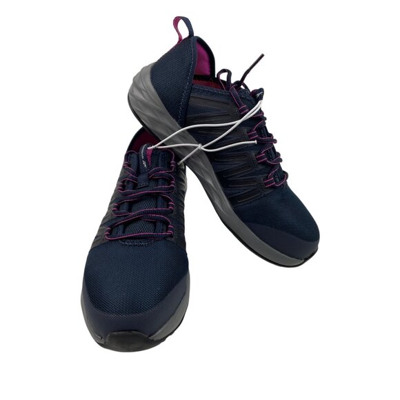 Reebok Steel Toe Work Shoes Astroride RB308 Navy Blue Memory Foam Womens 8M - Picture 1 of 14
